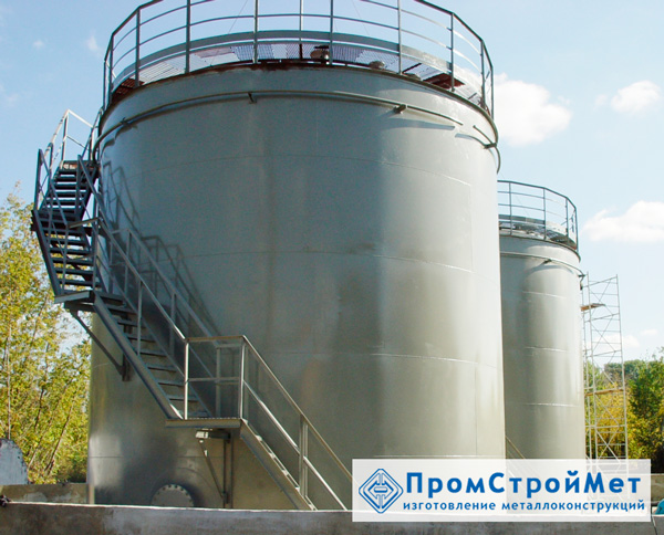 Резервуар вертикальный стальной